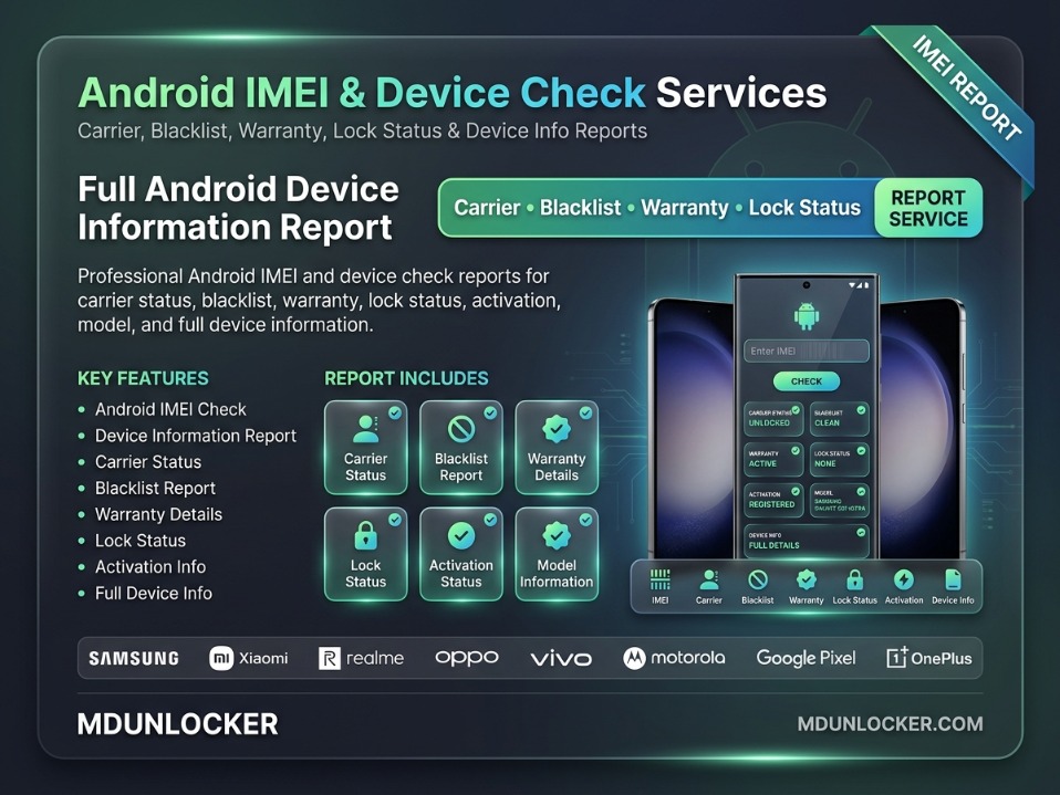 Android IMEI Device Check Reports