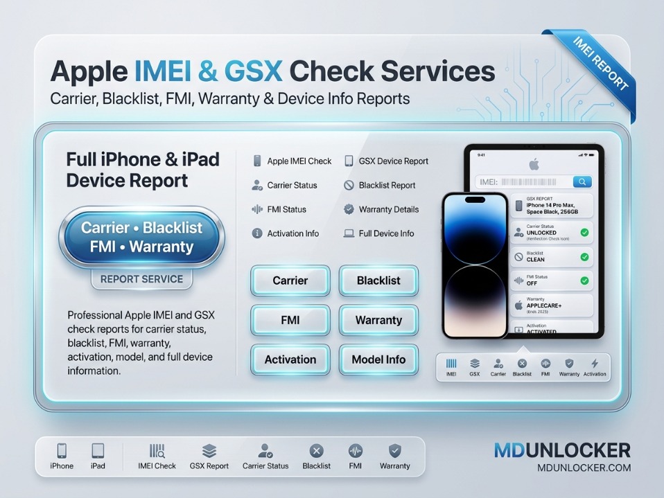 Apple IMEI and GSX Checks