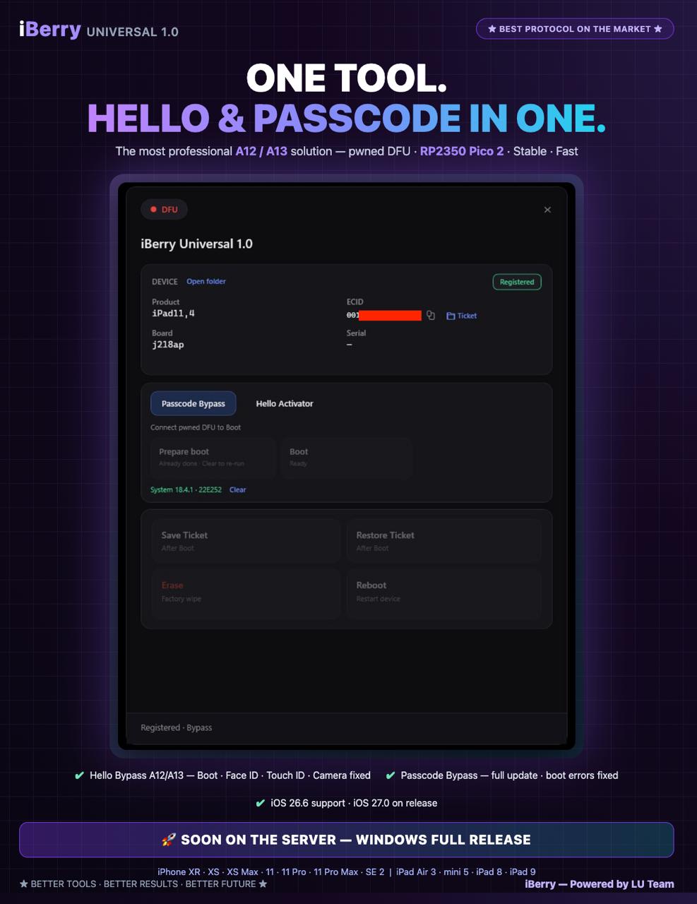 iBerry iPhone Passcode