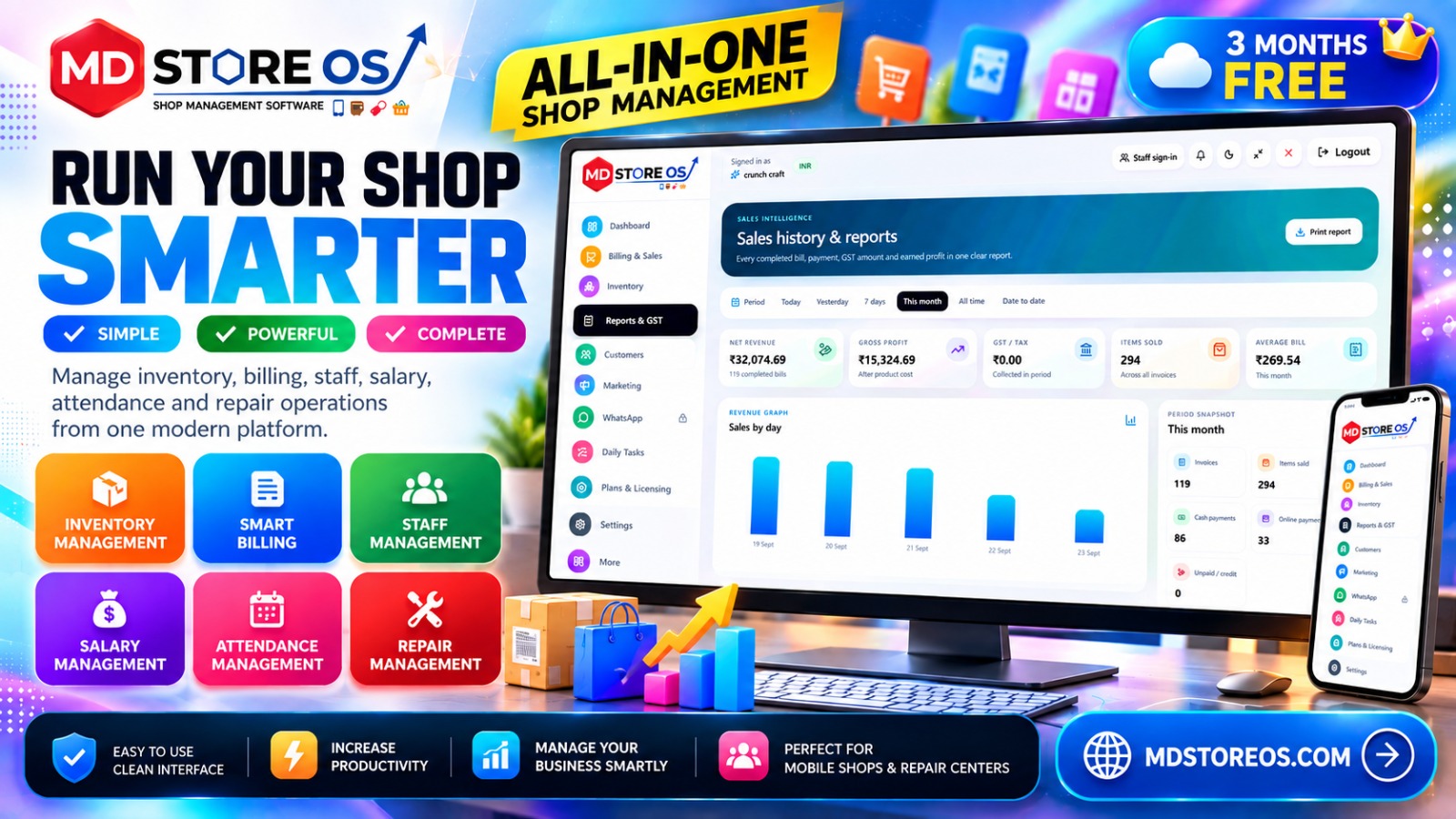 MD StoreOS 🚀 All-in-One Shop Management Software