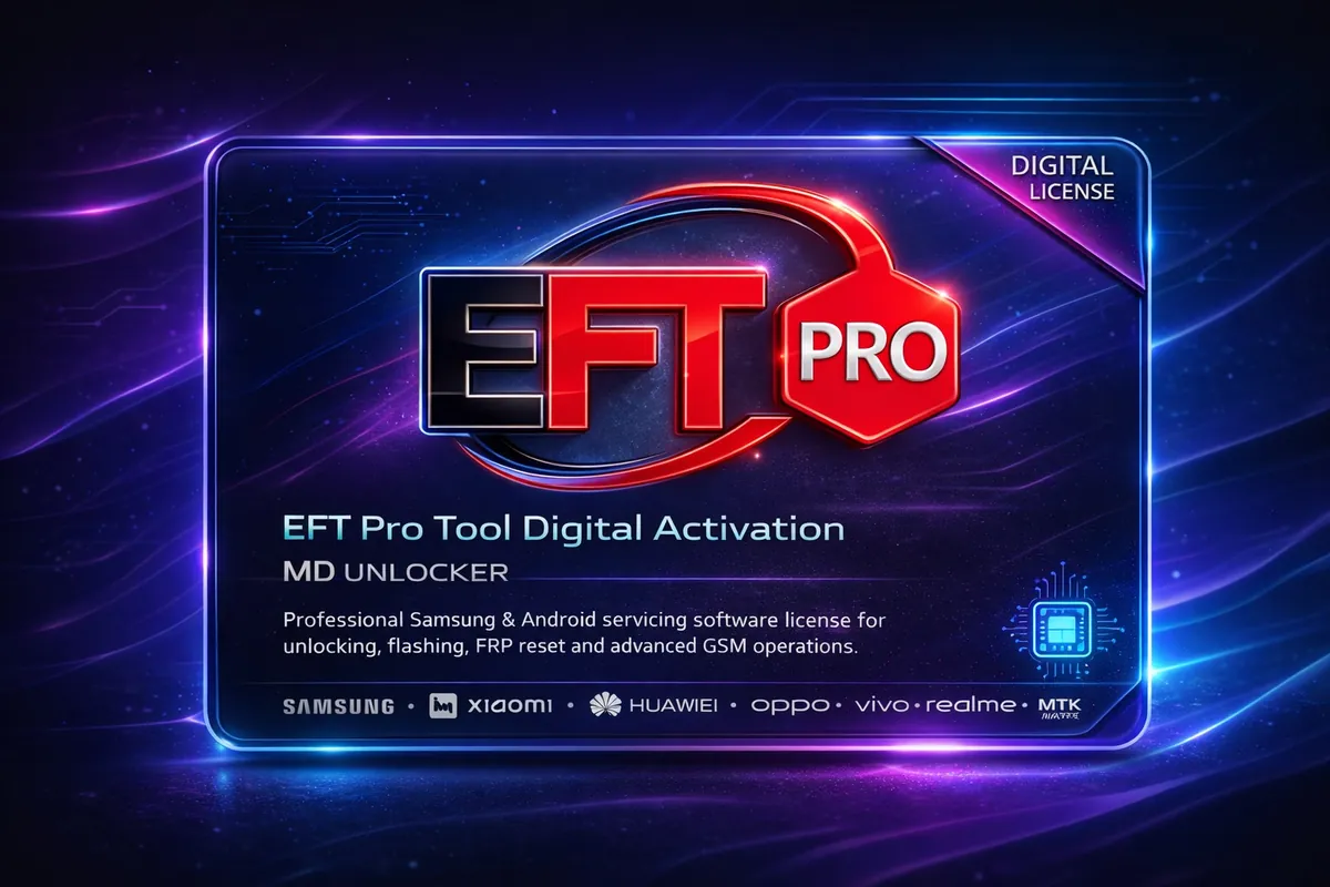 EFT Pro Tool 1 Year Activation (No Dongle) – Software License for Mobile Servicing