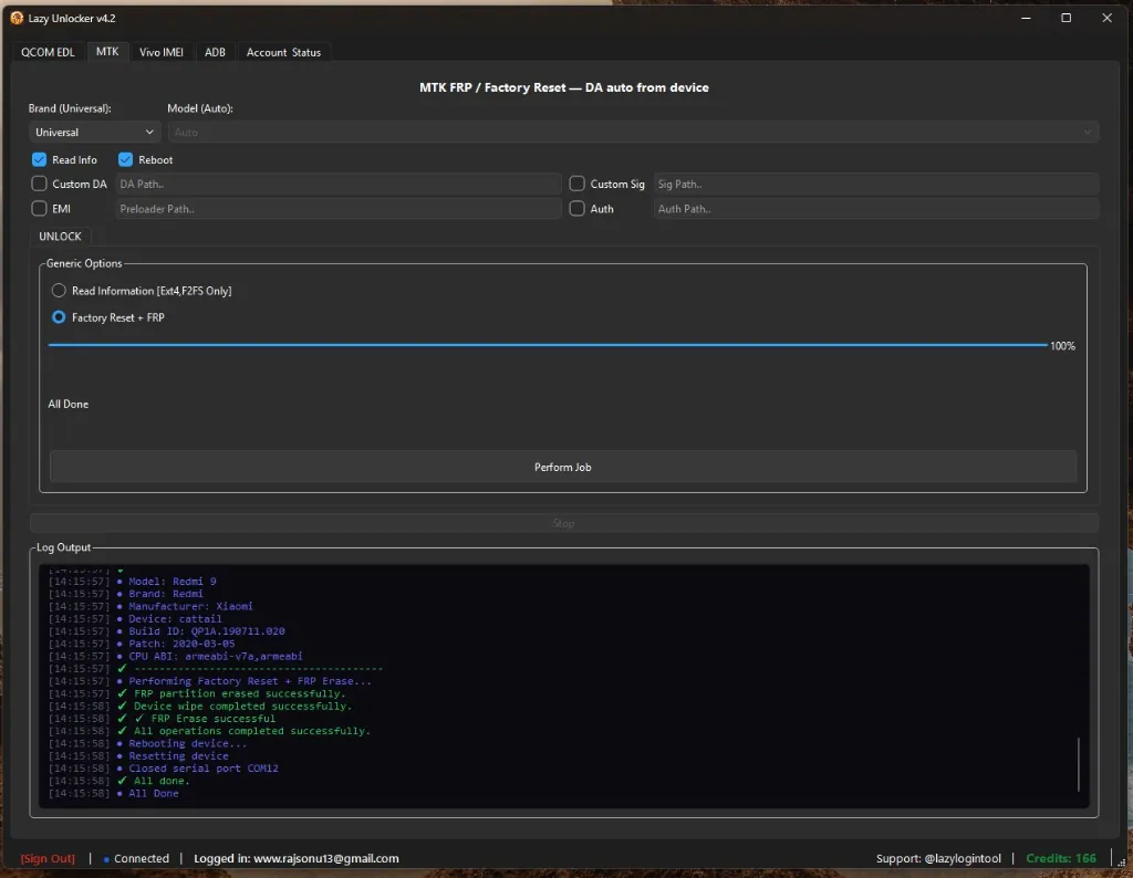Lazy Loader Credits – Xiaomi & Vivo Authentication Flash Server Credits