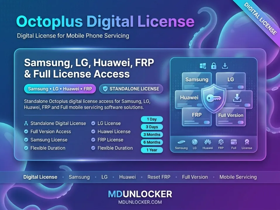 Octoplus FRP Digital License 3 Months – Octoplus FRP Tool Software Access (Time-Based)