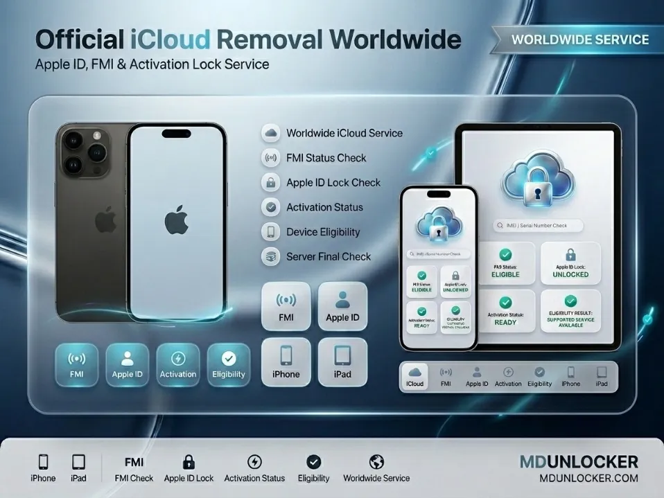 iCloud Remove Clean (USA) – Any Sold By Except SBA | Clean IMEI/SN Only