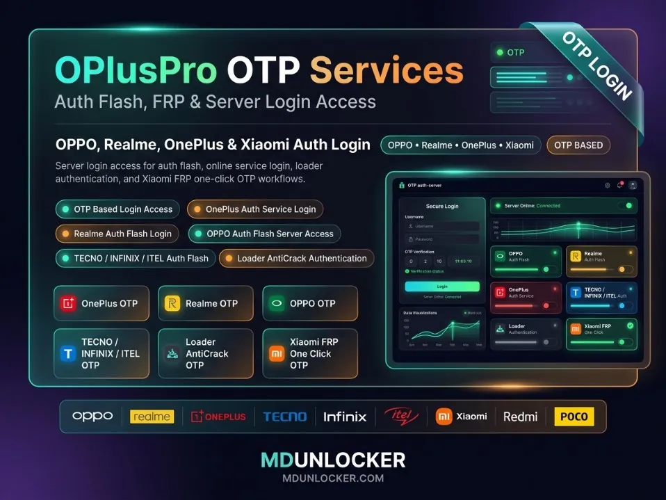 OPlusPro Loader AntiCrack OTP – TECNO, INFINIX & ITEL Loader Authentication