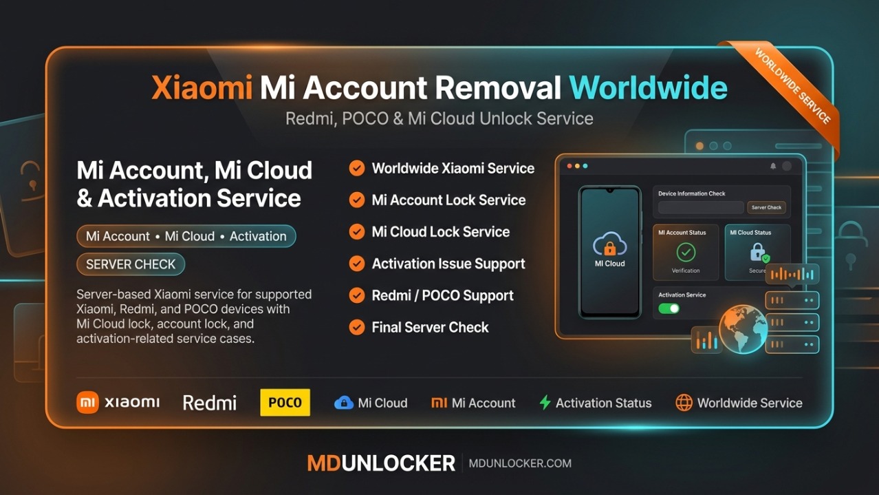 Xiaomi Mi Account Unlock Service (Selected Countries) – Account-Based Request